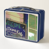 Cafe Metall Brotdose (Vorderseite)