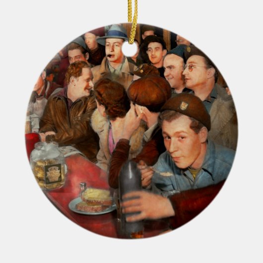 Cafe - Midnight Munchies 1943 Keramik Ornament (Vorne)