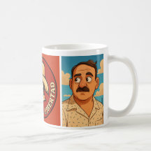 Café mit Luis Muñoz Marín. Karikatur