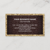 Café Mocha Chocolate Cupcake Konditorei Koch Bäcke Visitenkarte (Rückseite)