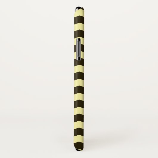 Café Mocha Cream Neutral Chevrons Mode Case-Mate iPhone Hülle (Hinten/Rechts)