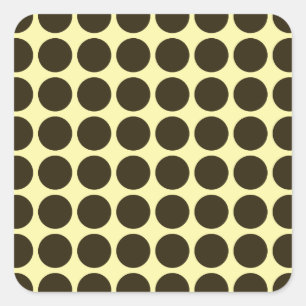 Café Mocha Cream Neutrale Punkte Quadratischer Aufkleber