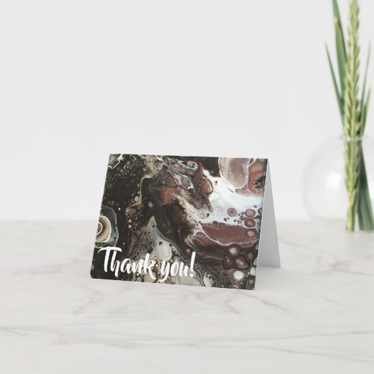 "Café mocha mermaid with whip" Dankeskarte (Vorderseite)