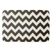 Café Mocha Neutral Chevrons Badematte (Vorderseite)