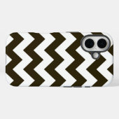 Café Mocha Neutral Chevrons Case-Mate iPhone Hülle (Rückseite (Horizontal))