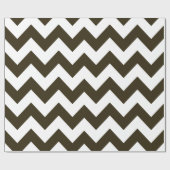 Café Mocha Neutral Chevrons Geschenkpapier (Flach)