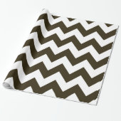 Café Mocha Neutral Chevrons Geschenkpapier (Ungerollt)