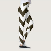 Café Mocha Neutral Chevrons Leggings (Rechts)
