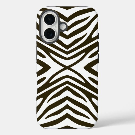 Café Mocha Neutral Zebra Case-Mate iPhone Hülle (Rückseite)