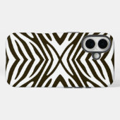 Café Mocha Neutral Zebra Case-Mate iPhone Hülle (Rückseite (Horizontal))