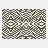 Café Mocha Neutral Zebra Geschenkpapier Set (Vorderseite 3)