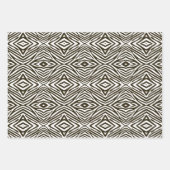 Café Mocha Neutral Zebra Geschenkpapier Set (Vorderseite 2)