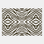 Café Mocha Neutral Zebra Geschenkpapier Set (Vorderseite)
