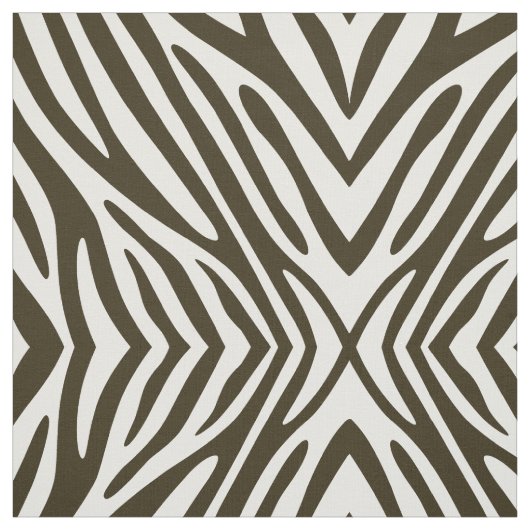 Café Mocha Neutral Zebra Stoff (Muster)