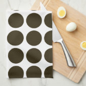 Café Mocha Neutrale Punkte Geschirrtuch (Viertel Falte)