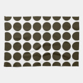 Café Mocha Neutrale Punkte Geschirrtuch (Horizontal)