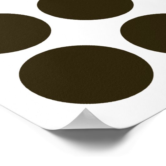 Café Mocha Neutrale Punkte Poster (Ecke)