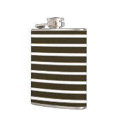 Café Mocha Neutrale Streifen Flachmann (Links)