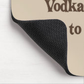 Café-Mokka Wodka-Valium Latte Mousepad (Ecke)