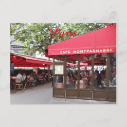 Café Montparnasse Paris, Frankreich, Reise Postcar Postkarte