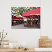Cafe Montparnasse Paris, Reisefoto Poster (Küche)