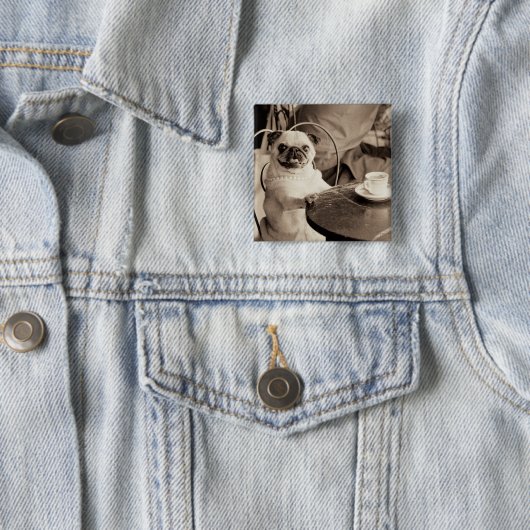 Café-Mops Button (Beispiel)