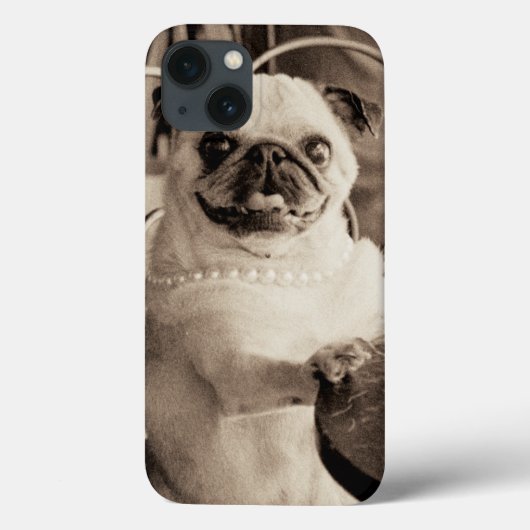 Café-Mops Case-Mate iPhone Hülle (Rückseite)