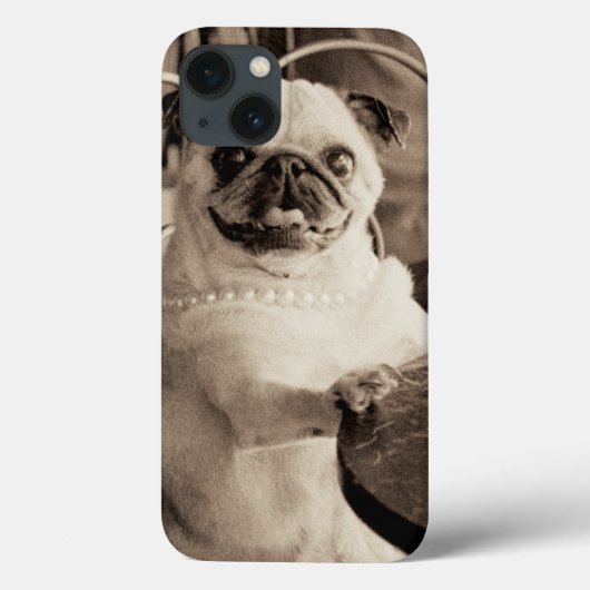 Café-Mops Case-Mate iPhone Hülle (Rückseite)
