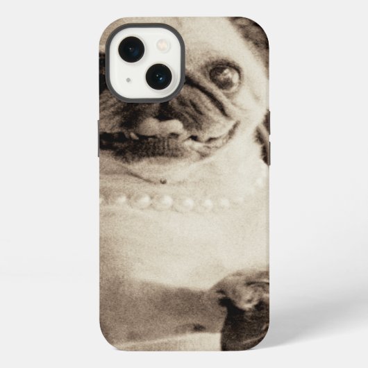 Café-Mops iPhone Hülle (Rückseite)