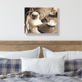 Café Mops Leinwanddruck (Insitu (Schlafzimmer))