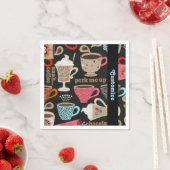 Café Napkins Café Cups Serviette (Beispiel)