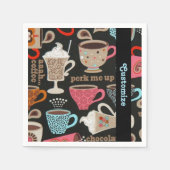 Café Napkins Café Cups Serviette (Vorderseite)