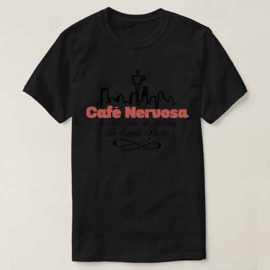 Cafe Nervosa T-Shirt (Design vorne)