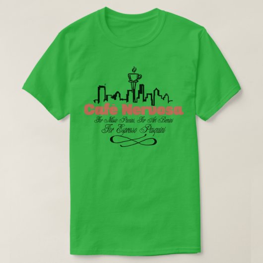 Cafe Nervosa T-Shirt (Design vorne)