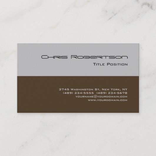 Café Noir Black Silver Gray Charming Business Card Visitenkarte (Vorderseite)