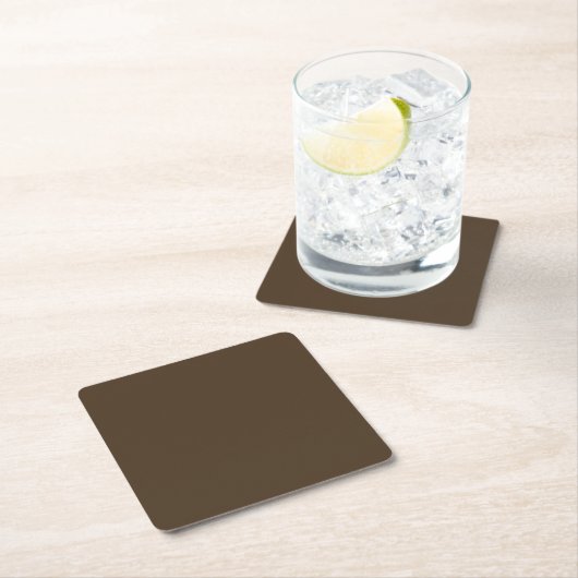 Café noir (einfarbig) rechteckiger pappuntersetzer (Vor Ort)