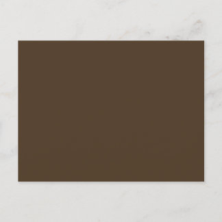 Café Noir Solid Color Postkarte