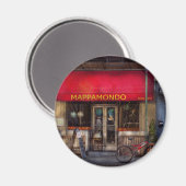 Cafe - NY - Chelsea - Mappamondo Magnet (Vorderseite/Rückseite)