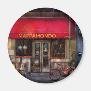 Cafe - NY - Chelsea - Mappamondo Magnet