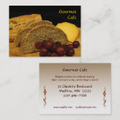 Café oder Restaurant Visitenkarte (Vorne/Hinten)