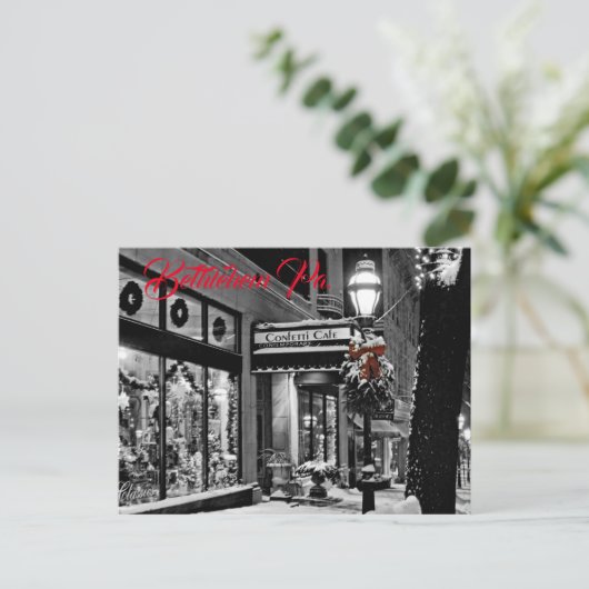 Café on Main 21 Postkarte (Stehend Vorderseite)