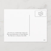 Café on Main 21 Postkarte (Rückseite)