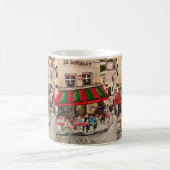 "Café on Rue Norvins, Montmartre" Paris Kaffeetasse (Mittel)