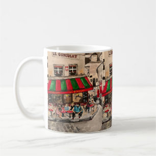 "Café on Rue Norvins, Montmartre" Paris Kaffeetasse