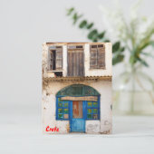 Cafe-Ouzeri Gebäude Postkarte (Stehend Vorderseite)