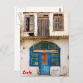 Cafe-Ouzeri Gebäude Postkarte (Vorne/Hinten)