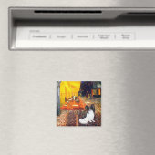 Café - Papillon 1 Magnet (In Situ (Geschirrspüler))