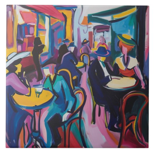 Café Paris, 1973 Fliese (Vorderseite)