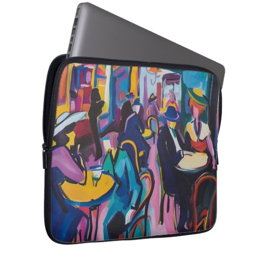 Café Paris, 1973 Laptopschutzhülle (Vorne Rechts)