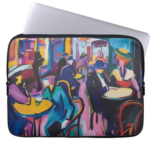 Café Paris, 1973 Laptopschutzhülle (Vorderseite)